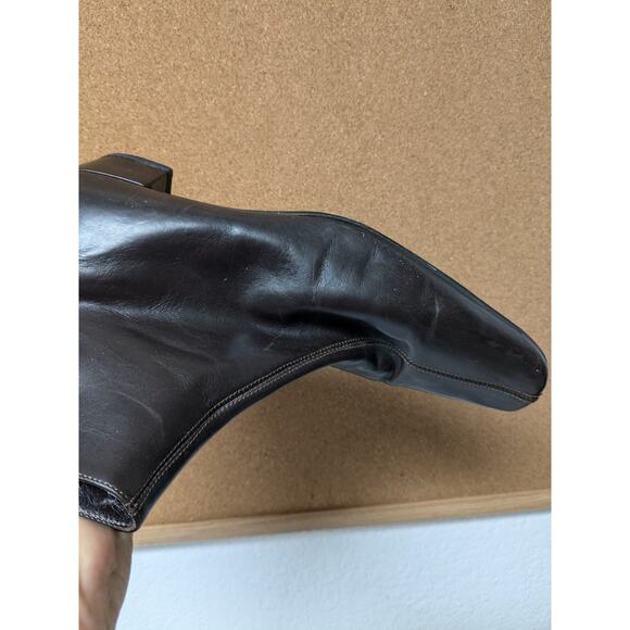 Coach Rossi P016 Pointed Toe Brown Leather Ankle Boots Booties Women's Size 6B - Picture 15 of 16